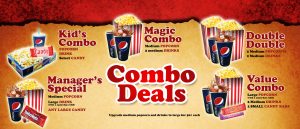 Rainbow Cinemas Concession Menuboard